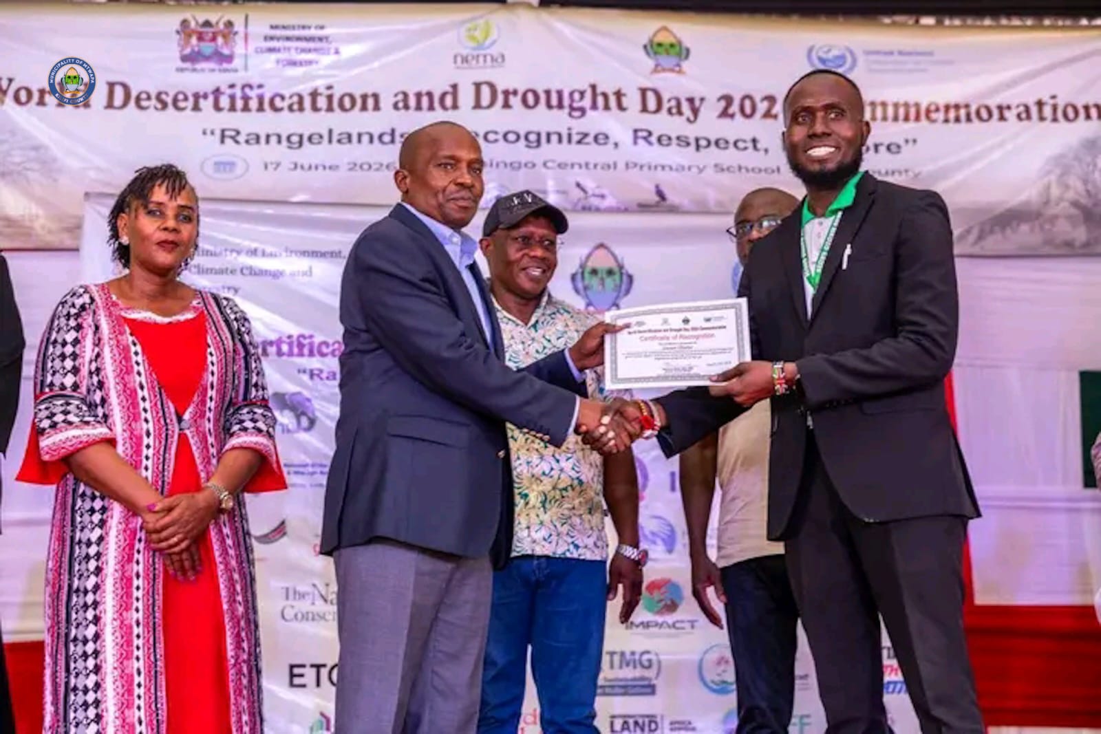 Mr Steven Otieno certificate recognition